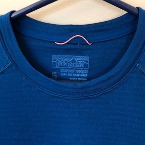 BLUE Patagonia Capailene Base Layer Extra Small